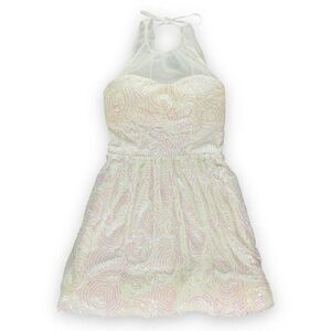 Ruby Rox Womens Sequined Party Pleated Dress